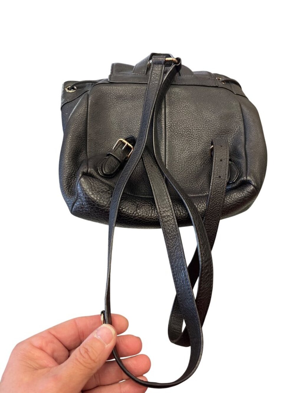 Coach F37621 wms black leather pebbled mini backpack SKU 10-048 - Picture 12 of 16